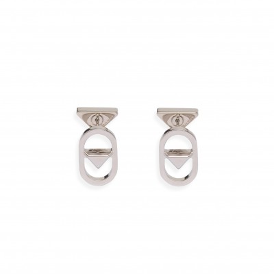 PRADA METAL STUD EARRINGS 